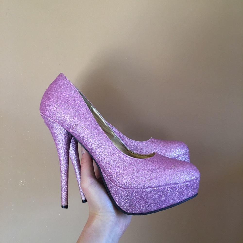 Charlotte Russe Shimmery Platform High heels